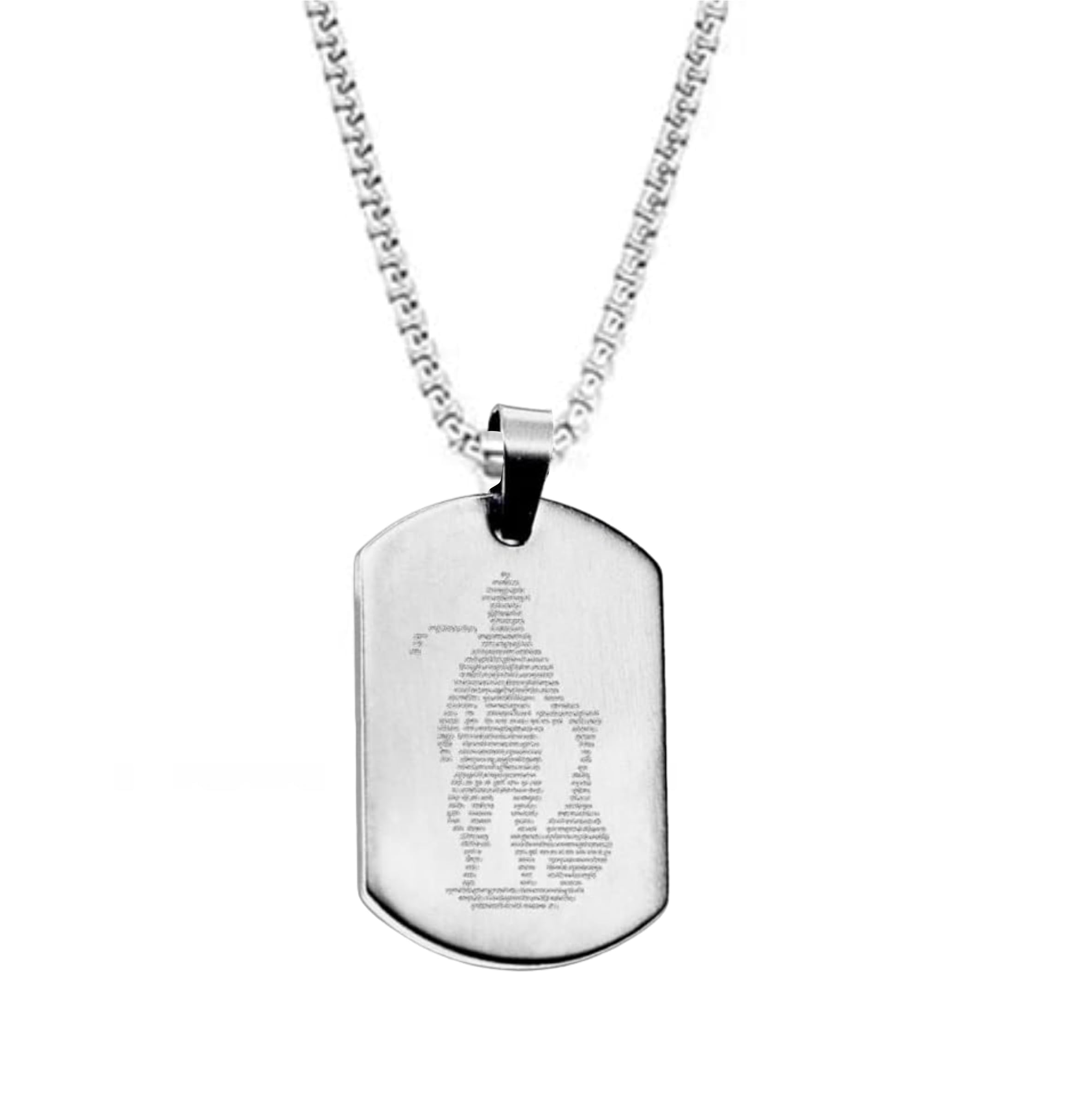 instaZONE Hanuman Chalisa and Gada Micro-carved Dod Tag Stainless Steel Necklace for Men Locket & Pendant Necklace for Men & Guys | Hanuman Necklace with Chain in Grey 22 Inches (B0D96LCL3F) Amazon Price History, Amazon Price Tracker