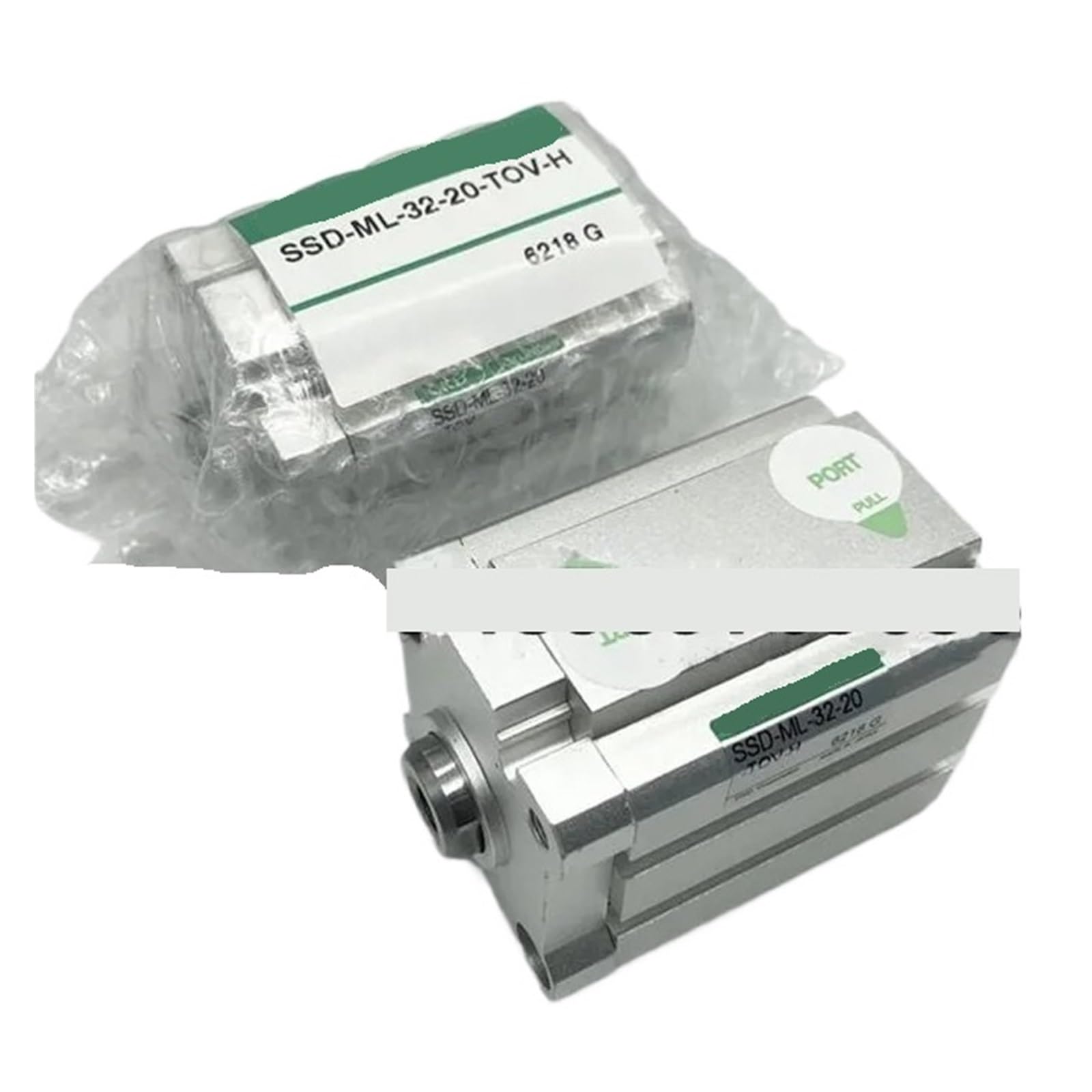 Cilindro compacto SSD2-L-32 neumático con carrera ajustable para automatización