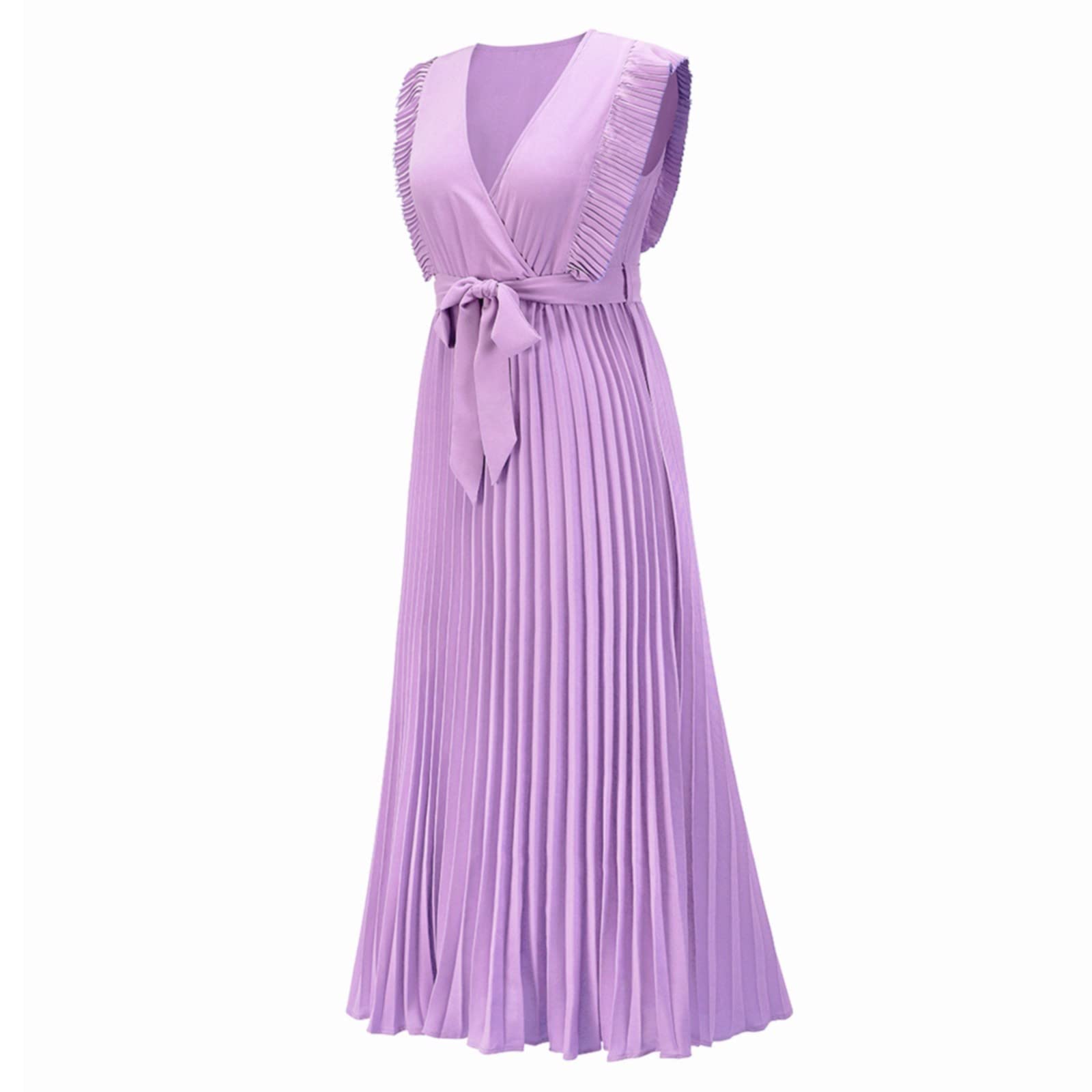 Abito Lungo/Corto/Midi da Donna con Scollo Quadrato/Scollo a V, Abiti Prendisole per Feste e Vacanze Abitini Estivi Donna Traspirante e Fresco