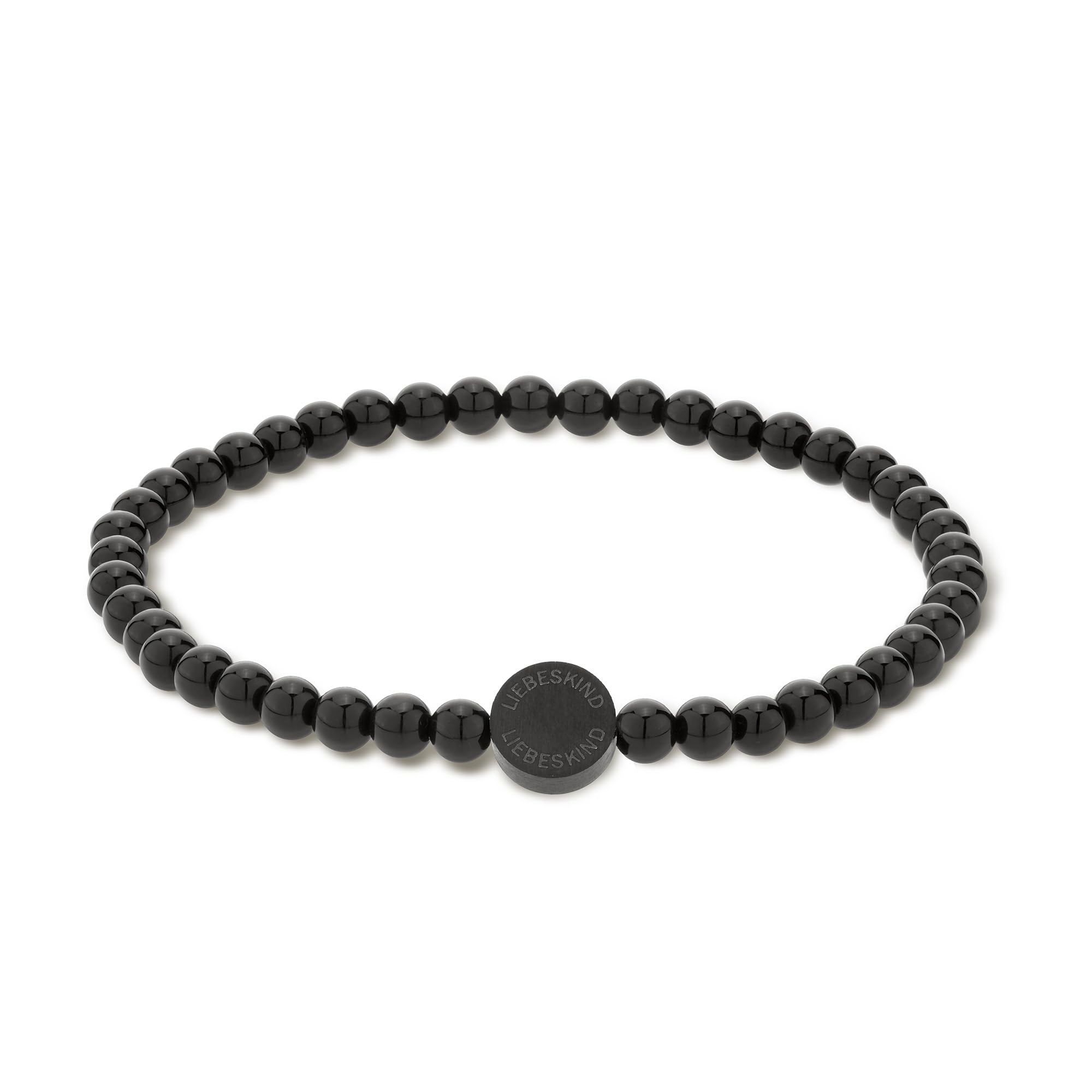 LIEBESKIND BERLIN Bracelet - Elegantes Armband aus poliertem Edelstahl - IP Schwarz - Verstellbar bis 18 cm - wasserfest & hautfreundlich