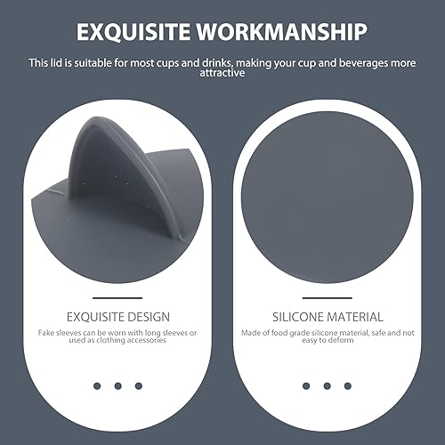 Miniatura 6 de Cabilock 3 tapas de silicona para tazas, cubiertas de silicona para tazas de gato, tapas de taza para tazas, 3.9 pulgadas
