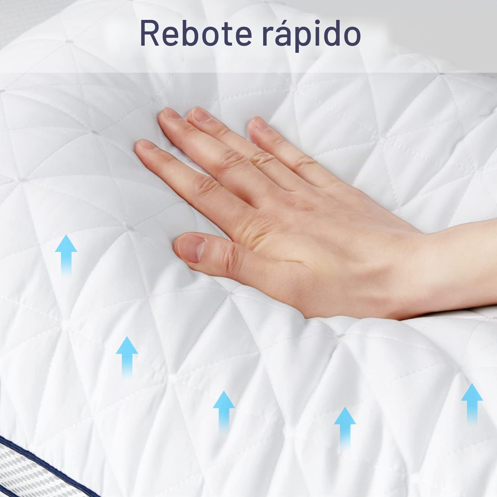 BedStory Juego de 2 Almohadas 40 x 80 cm, Microfibra 950 g, Transpirables y Lavables para Alérgicos y Duermen de Lado, Suaves y Firmes