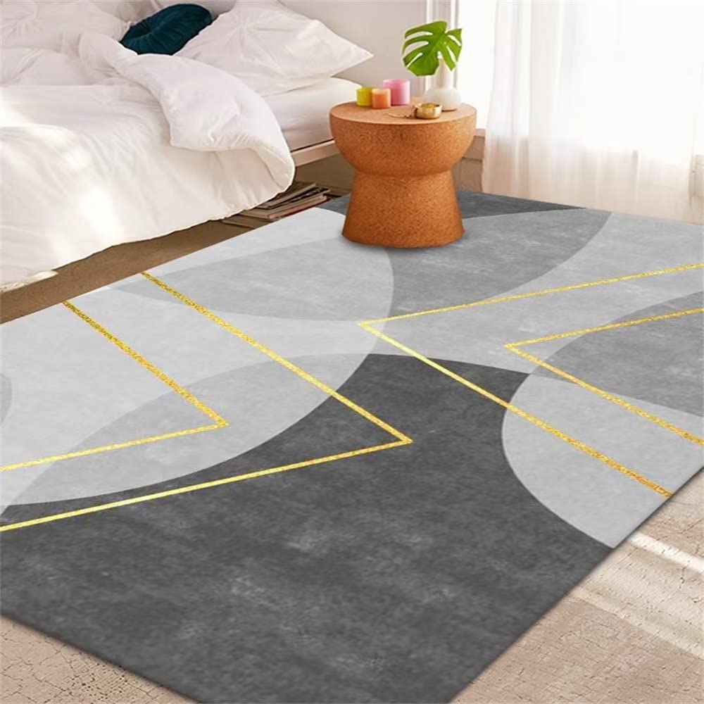 Antirutsch Für Teppiche Einfacher geometrischer Kristallsamt im Wohnzimmer und Schlafzimmer teppiche groß für wohnzimmer grau teppich billig teppich pflegeleicht antirutsch für teppiche wohnzim