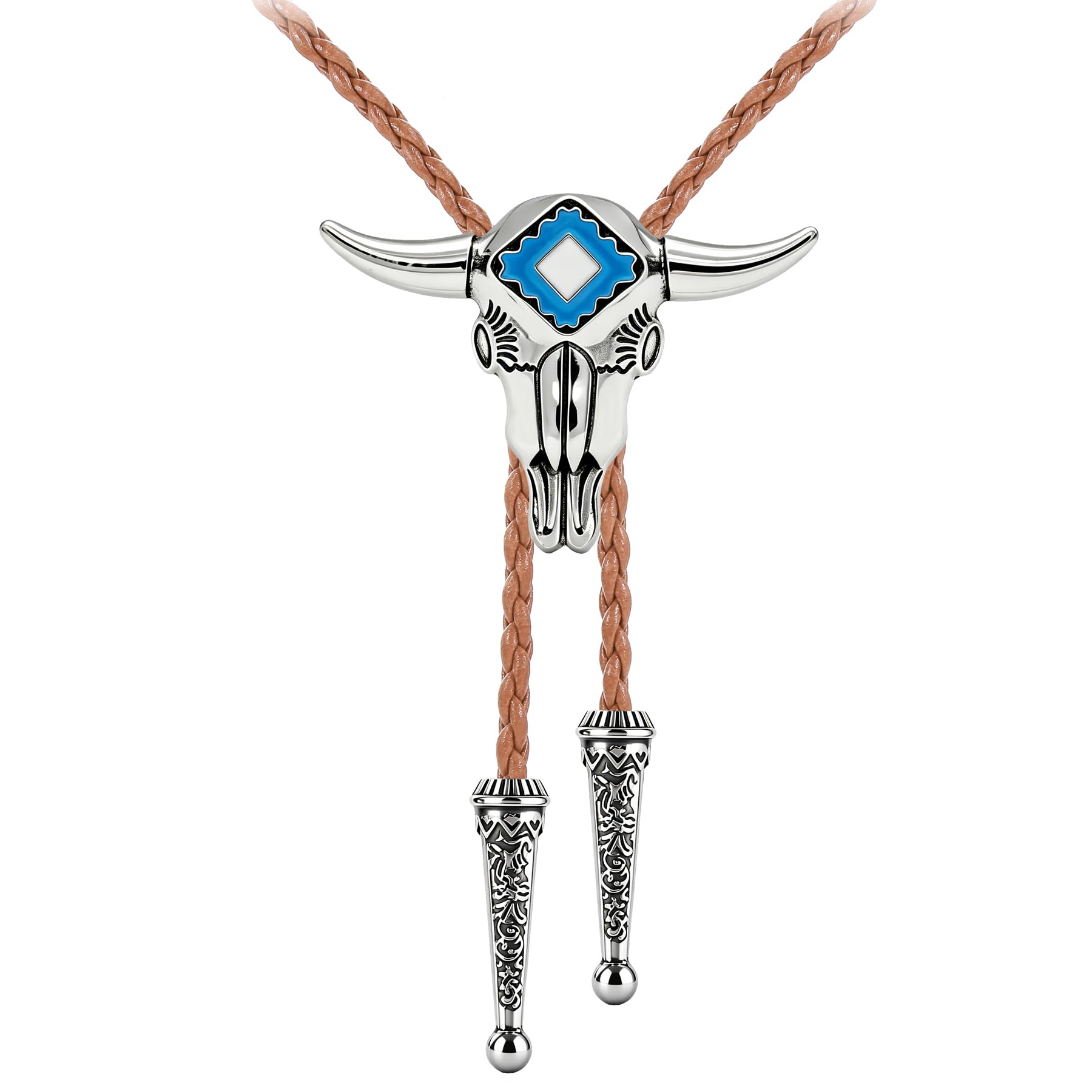 Jeilwiy Bolo Tie for Men Cowboy Ties Western Bolo Tie Necklace for Women