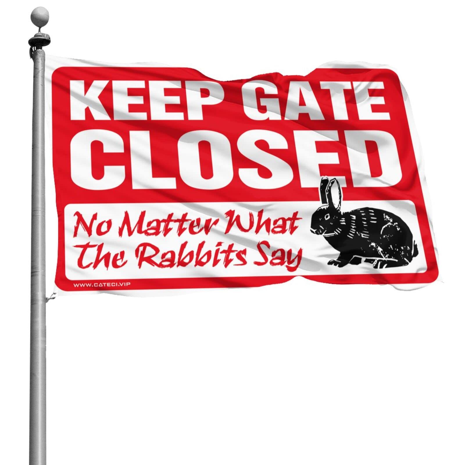 Tapisserie universitaire Keep Gate Closed textile résistant 152x244