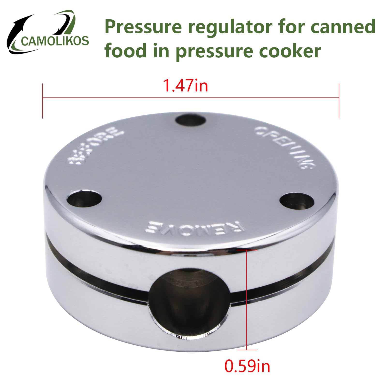 CAMOLIKOS Pressure Regulator Weight Fits for All American Pressure Cooker Canner 10.5qt 15.5qt 21.5qt 25qt 30qt 41.5qt Part of the Automatic Pressure Control