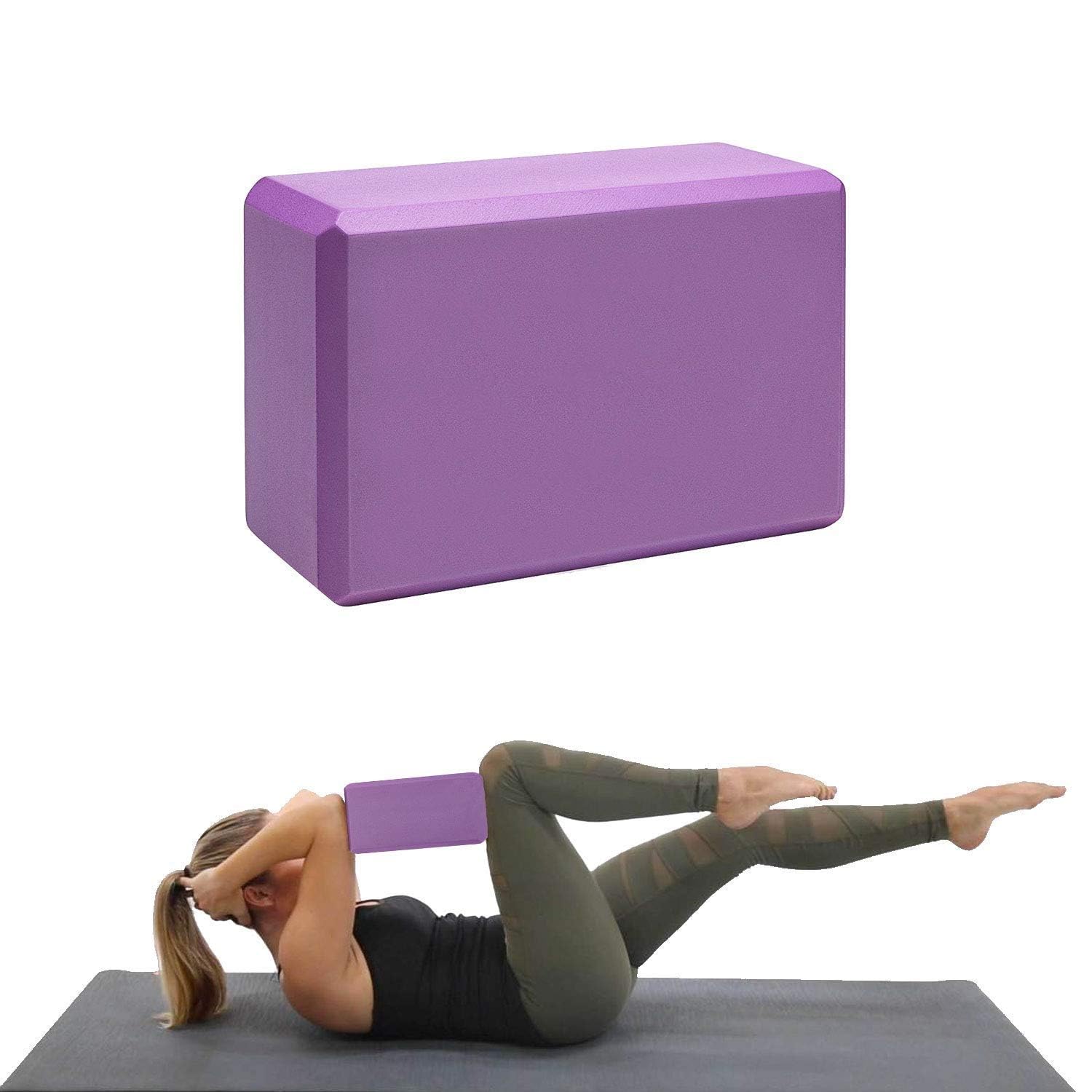 TIXDREEM Yoga Blocks High Density Foam Yoga Block Brick | Soft Non-Slip Foam Surface For Yoga, Pilates, Meditation | Health Training Back Support Bend Gym Body Shaping Sports Tool For Men & Women-image-40