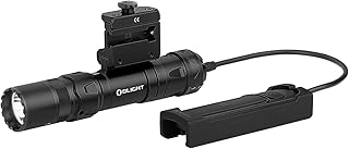 OLIGHT Odin GL Mini 1000 Lumens Tactical Flashlight, Picatinny Rail Mounted Light with Green Beam and White LED Combo, Dual-Button Remote Pressure Switch Weaponlight for Hunting, Outdoor, etc (Black)