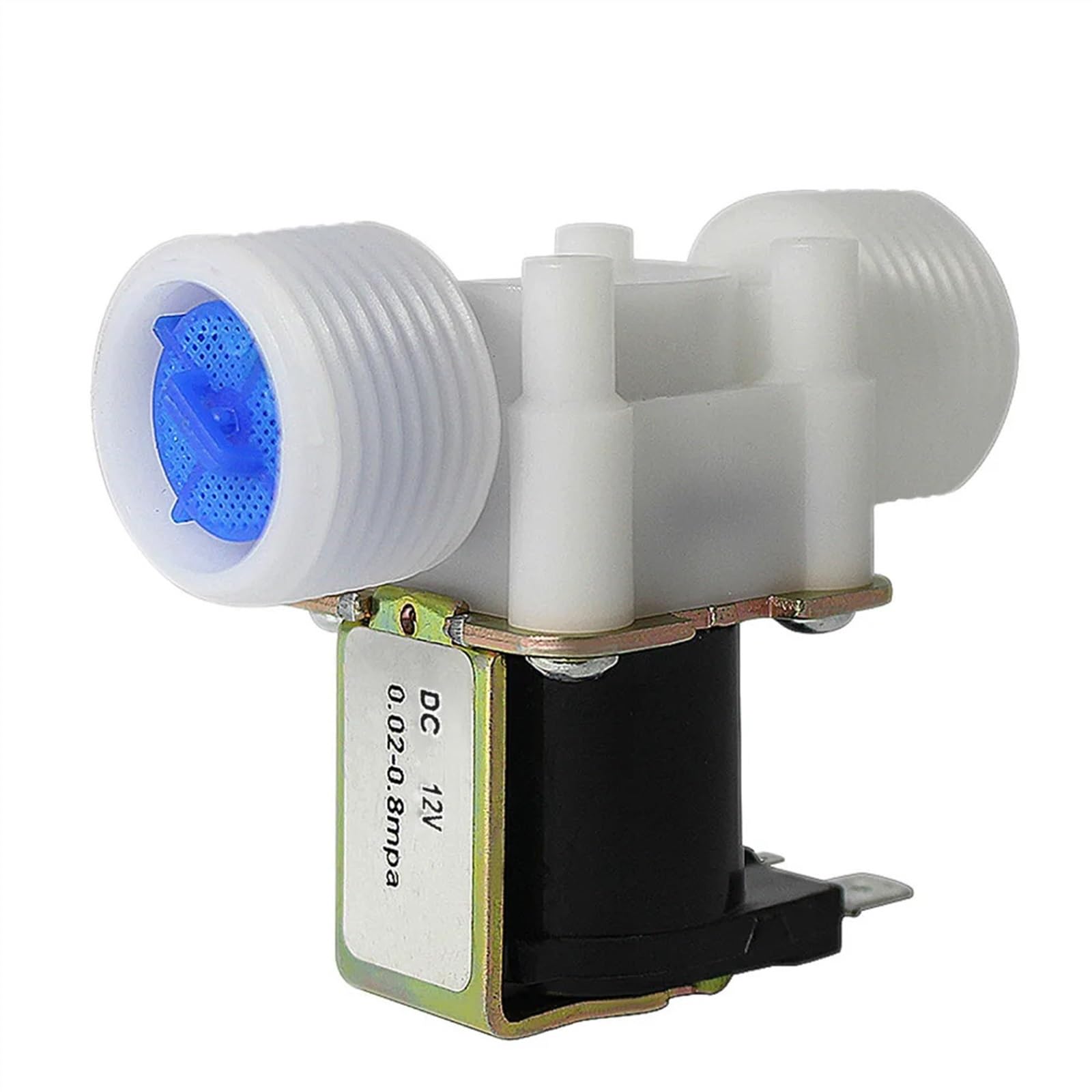 Elektrisches Magnetventil – 0,02 bis 0,8 MPa, N/C magnetischer Wasser- und Lufteinlass-Strömungsschalter, AC 110 V/220 V, DC 12 V/24 V, 3/4-Zoll-Anschluss(12V)