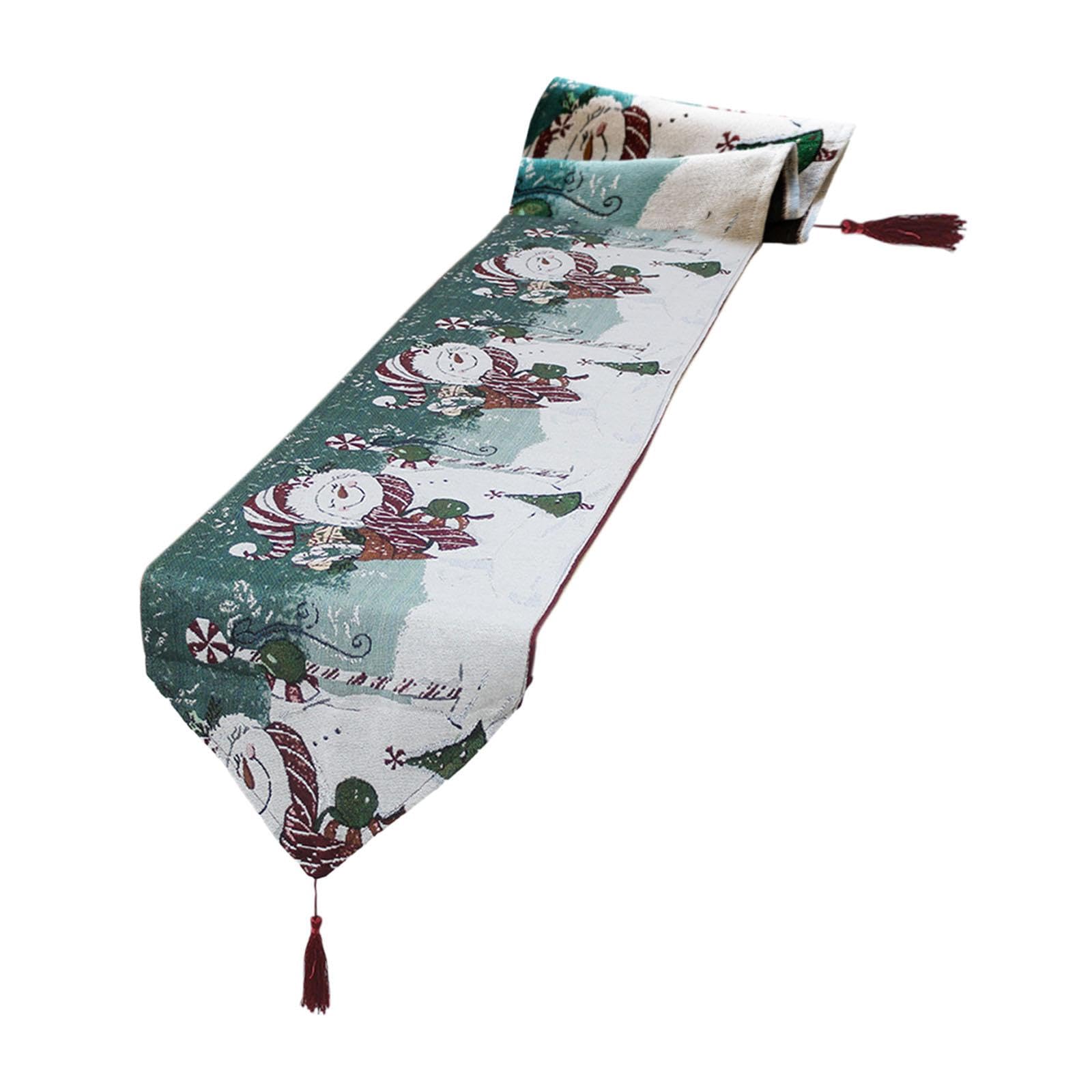 MERISHOPP® Merry Christmas Table Runner for Seasonal Kitchen Dining Table Decor Holiday|Home & Garden|Kitchen Dining & Bar|Linens & Textiles|Table Runners-image-1