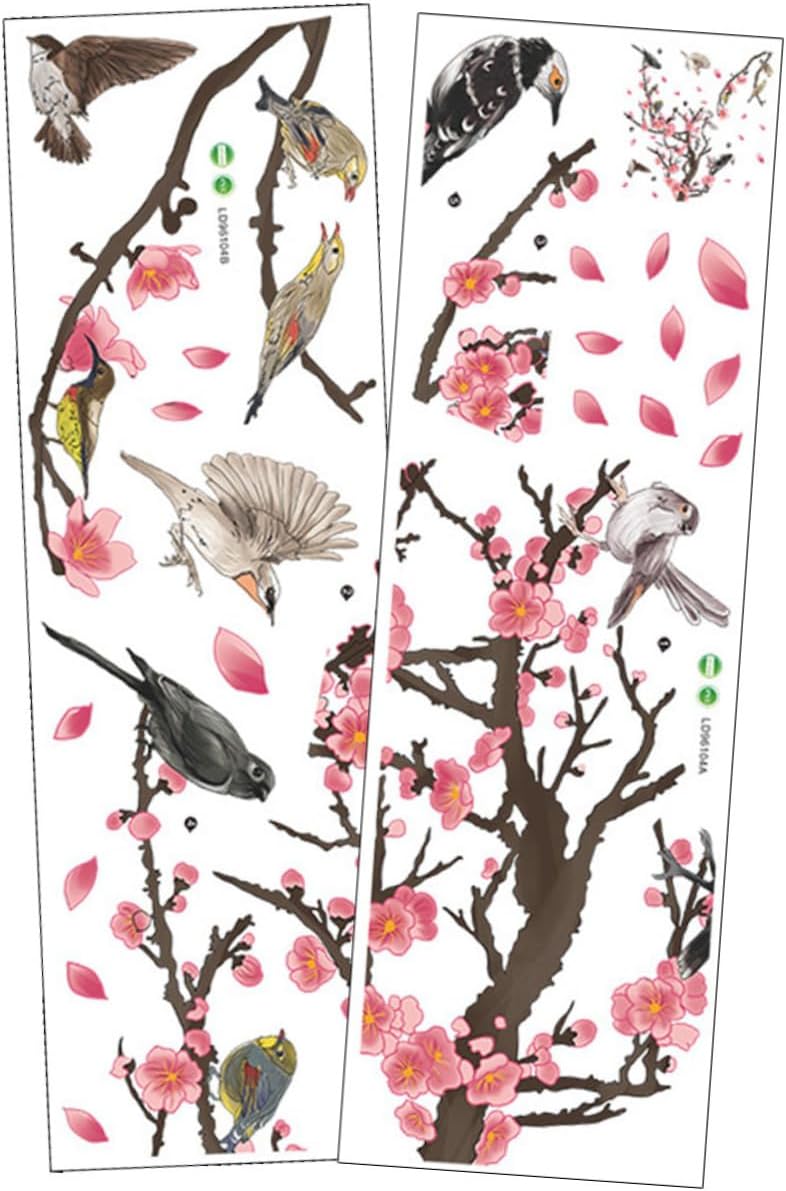 WATIIFUFU Pack of 2 Wall Stickers Decorative Stickers for Wall Japanese