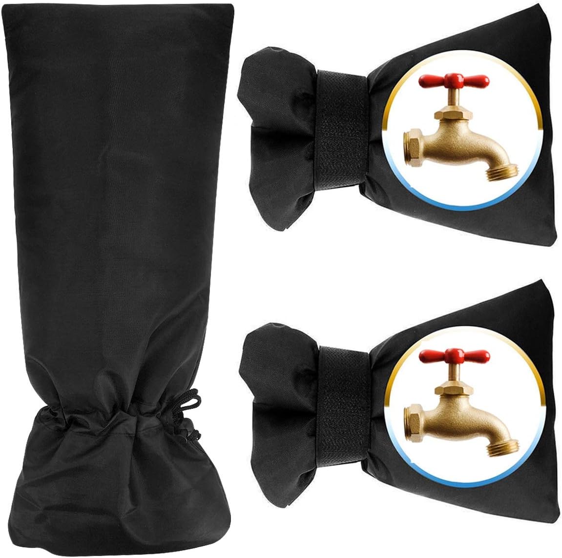 GoodtoU 3 Pack Bigger Size Outdoor Faucet Covers for