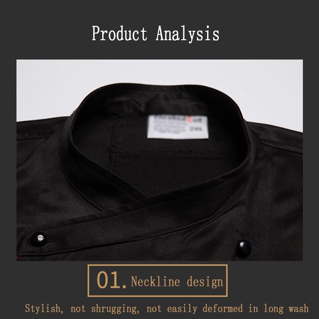 Custom Chef Coat Uniform Chef Clothes Personalized Chef Jacket for Men Double Breasted Kitchen Classic