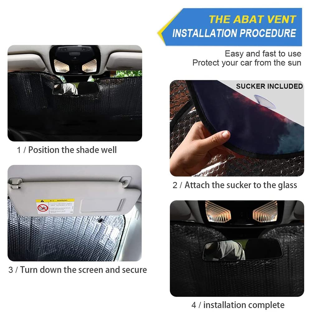 Parasol Plegable Para Parabrisas De Coche, De 55 X 29.9 Pulgadas