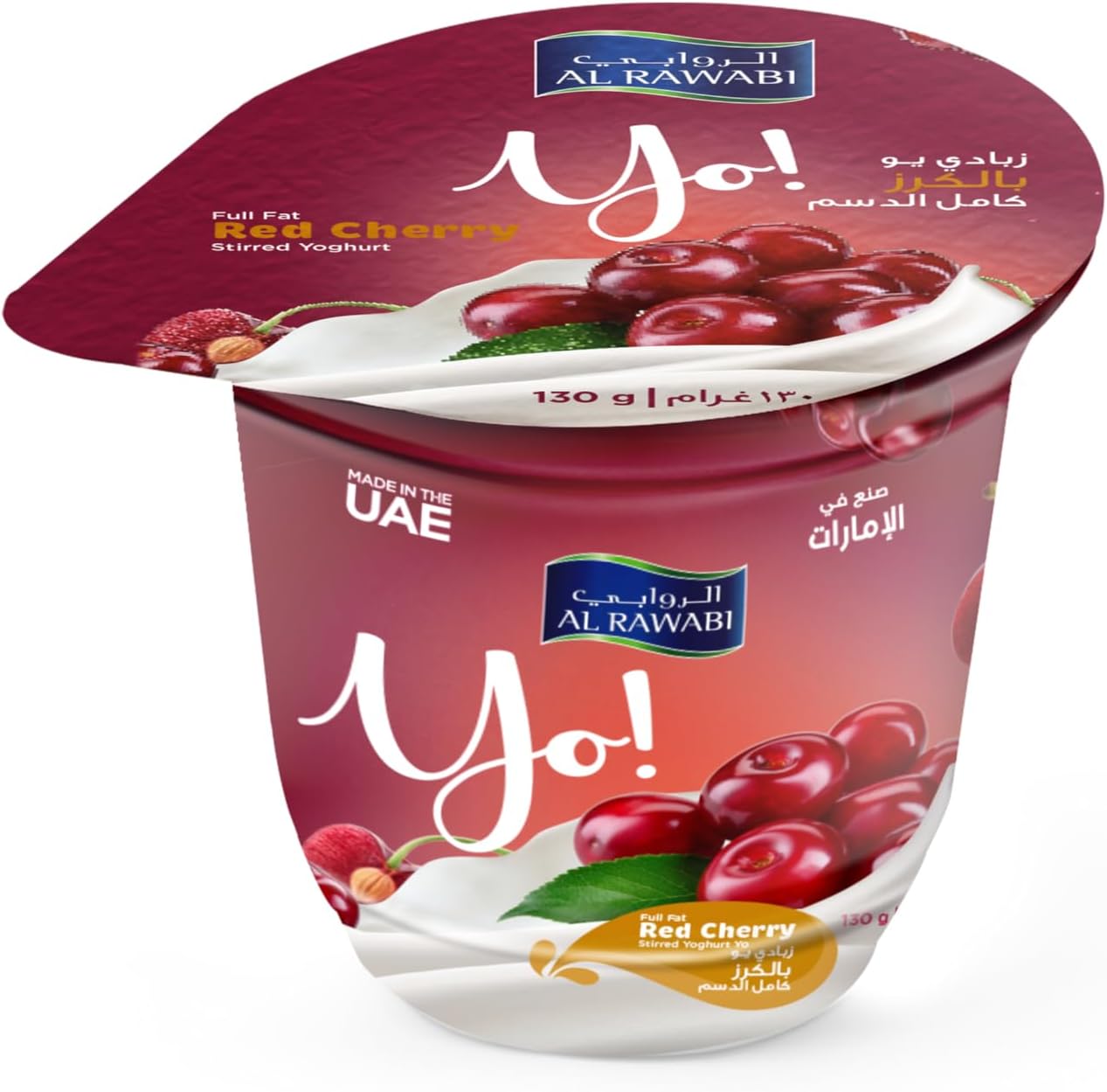 Fresh Red Cherry Fruit Yoghurt U.A.E, 130 G