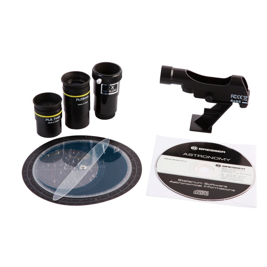 National Geographic Telescopio rifrattore in fibra di carbonio nero CF700SM con adattatore per telefono