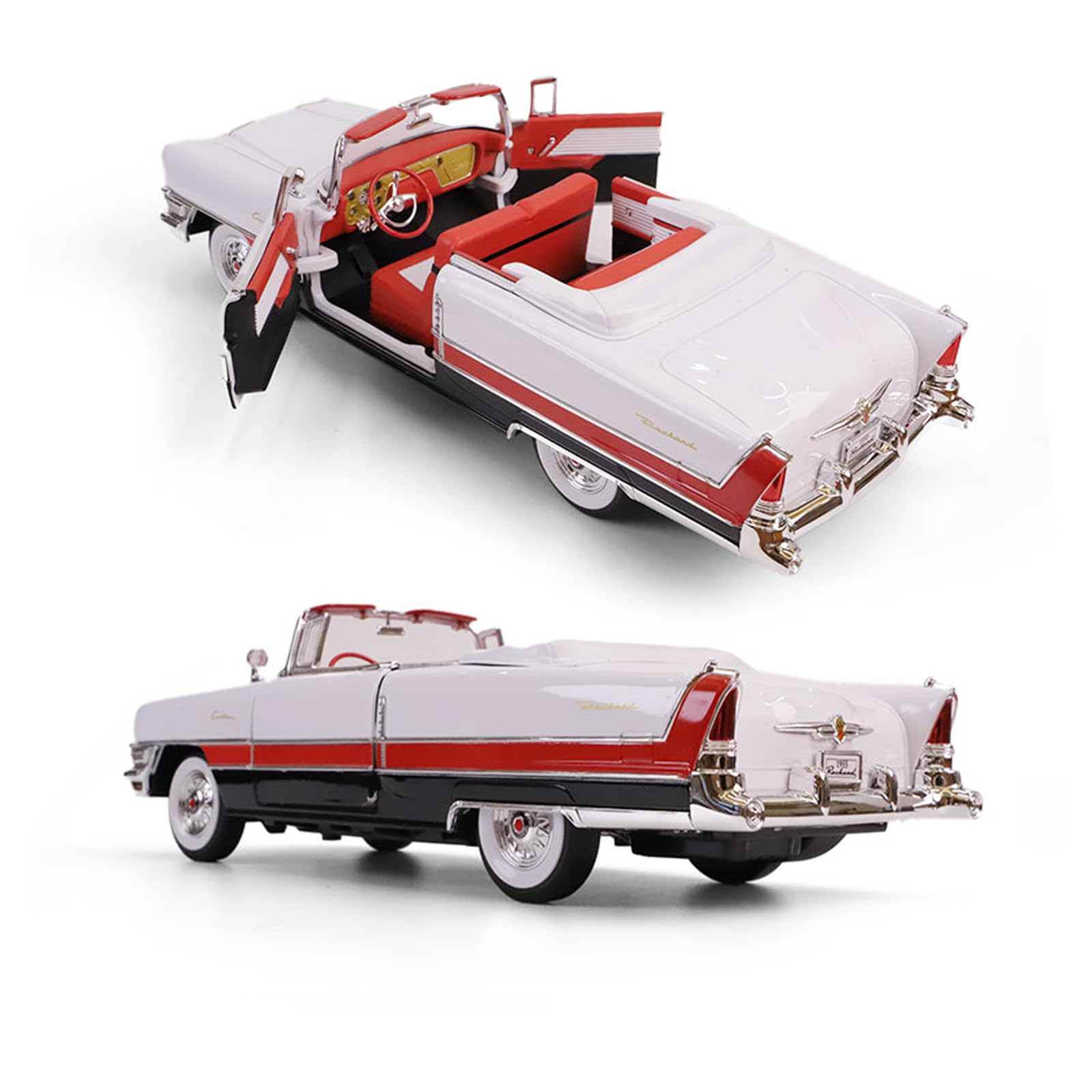1955 Classic American Luxury Convertible Alloy Model - 1:18 Scale Diecast Car with Openin…