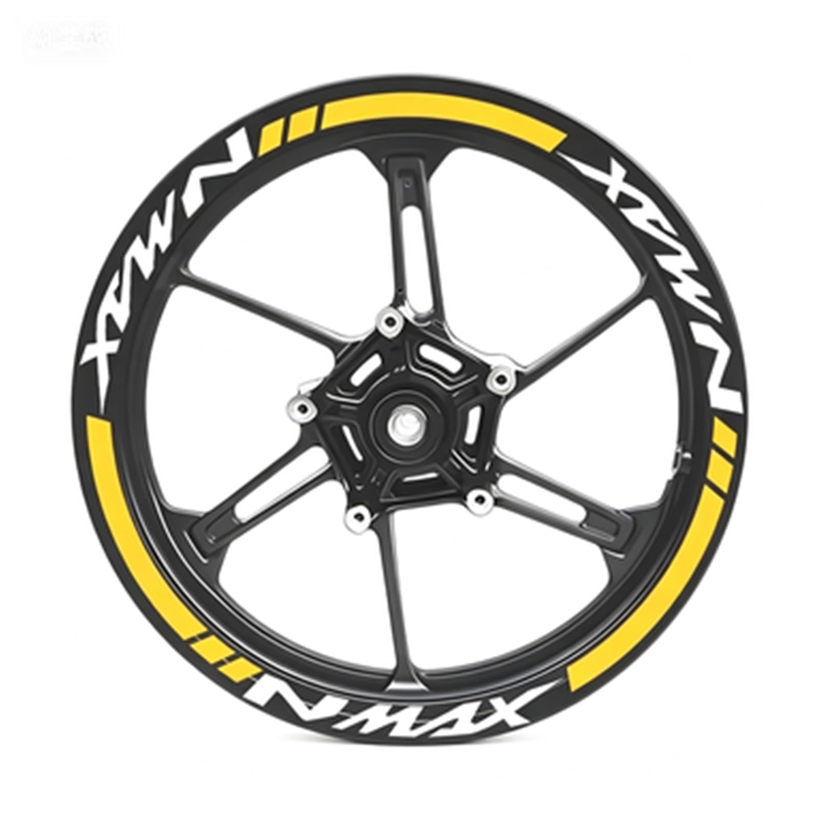 Motorcycle Wheel Sticker Racing Rim Stripe Decal Decoration for Yamaha NMAX N Max N-max 155 125 Motorbike(Color8)