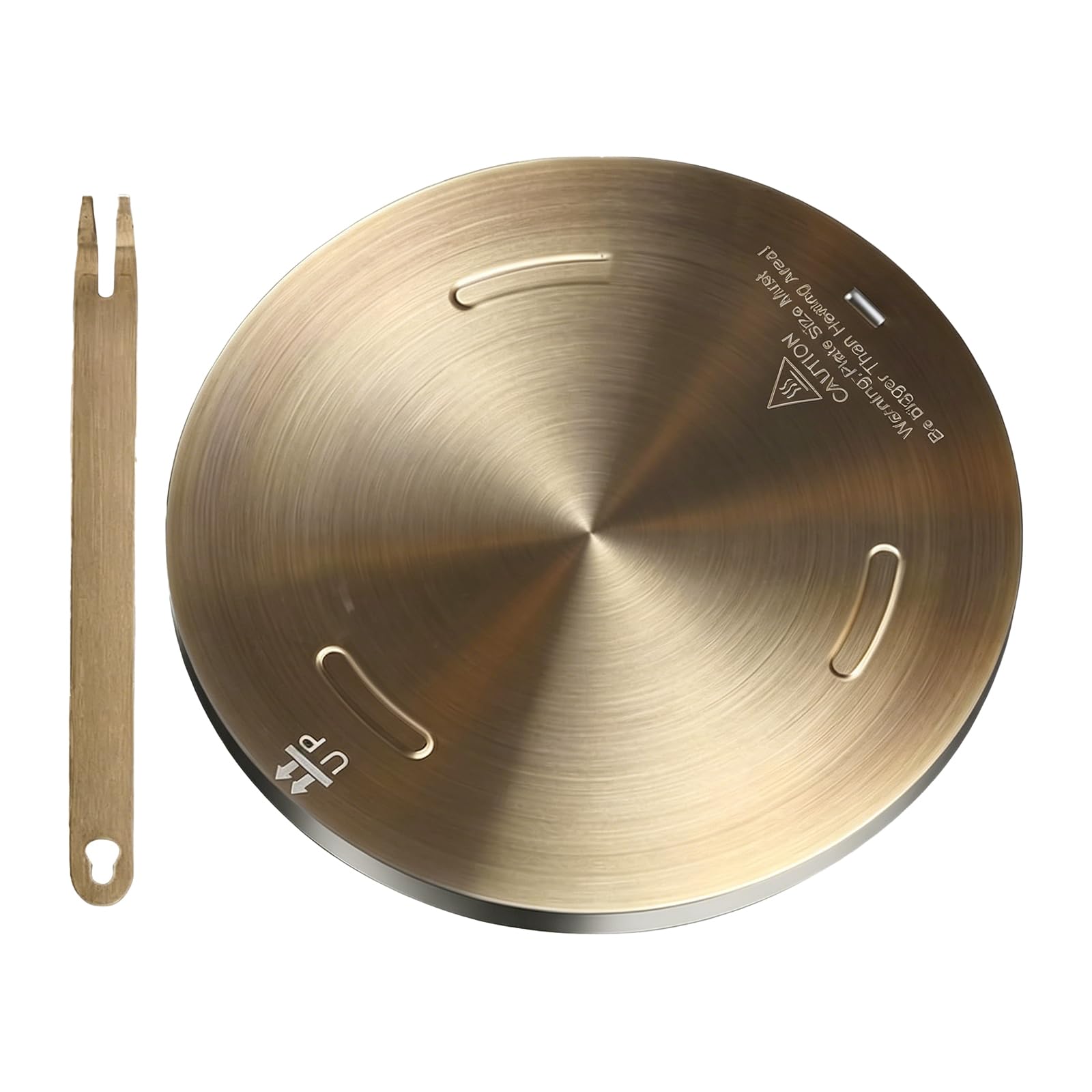 Grouarty 11 Inch Heat Diffuser Plate Slow Cooker Plate for Gas Glass Electric Cooktop Induction Converter Plate with Handle