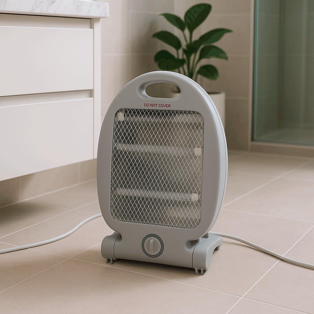 Acomoda Textil - Calefactor Eléctrico Halógeno con 2 Barras. Estufa Portátil Bajo Consumo, Silenciosa y Segura, Ideal para Dormitorio, Oficina o Hogar Durante el Invierno (Calefactor, 2 Barras)