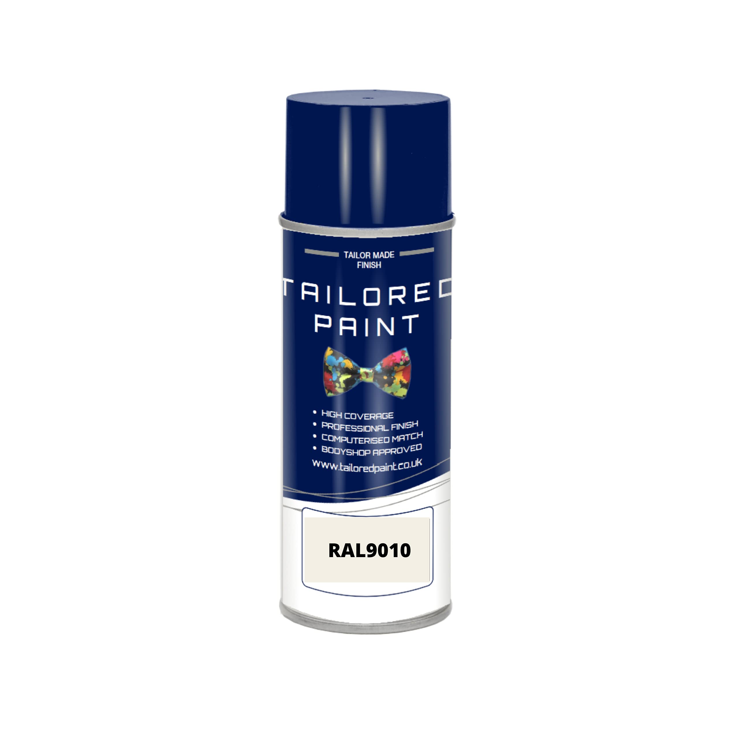 RAL 9010 Pure White Gloss Aerosol Paint Can 2K Direct Gloss Paint For Wood, Metal, Plastic, PVC, UPVC, Fascia Boards - Indoor & Outdoor
