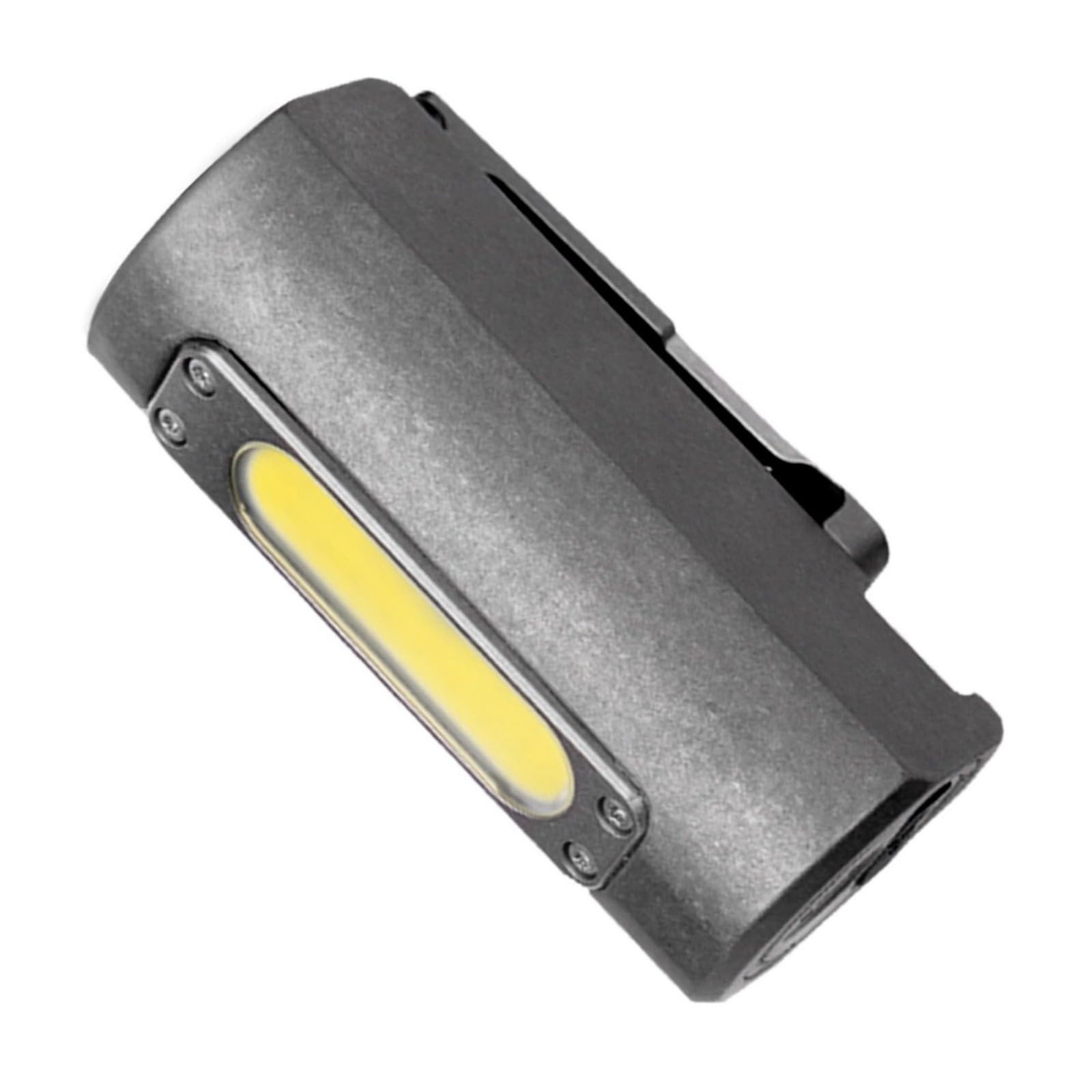 Linterna LED impermeable para camping, lámpara de bolsillo, potente linterna portátil pequeña de trabajo con clip, luz de trabajo pequeña portátil con clip