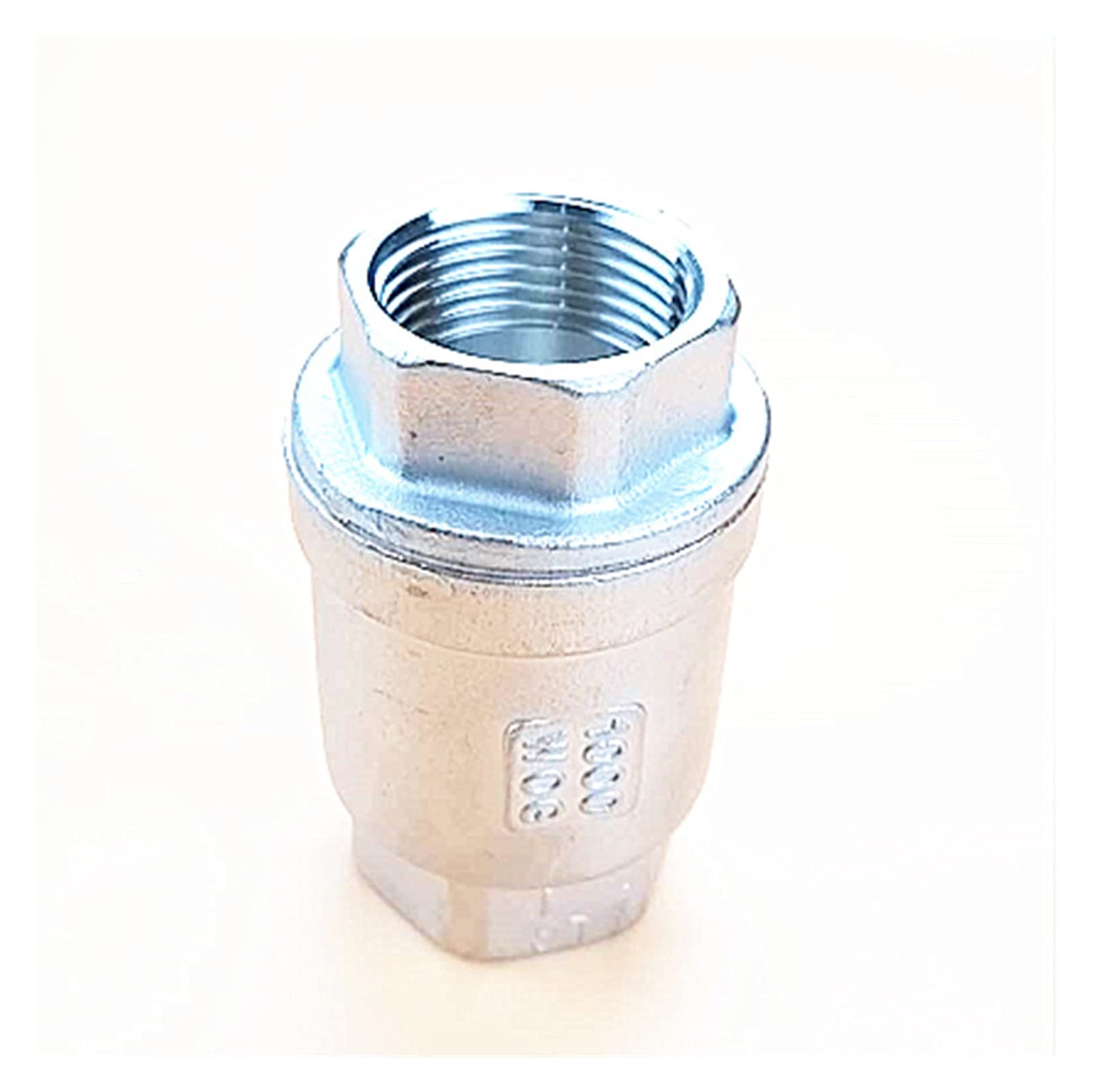 Accesorios de tubería Válvula de retención vertical de acero inoxidable 304, 316, válvula de flujo de una sola vía, válvula de retención vertical de tipo elevador Boquilla de grifo de manguera de jard