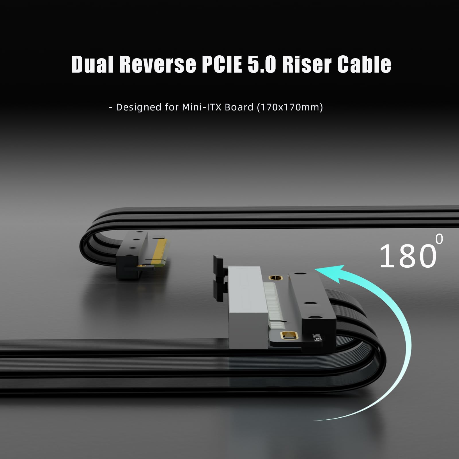 Amazon.co.jp: GLOTRENDS ダブルリバース PCIe 5.0 ライザーケーブル