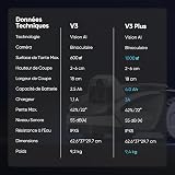 Sunseeker V3 robot tondeuse 600㎡, robot tondeuse sans fil en un clic, évitement d'obstacles intelligent visuel AI, inclinaison de 42%, faible bruit, navigation multi-zones, contrôle d'application - 9