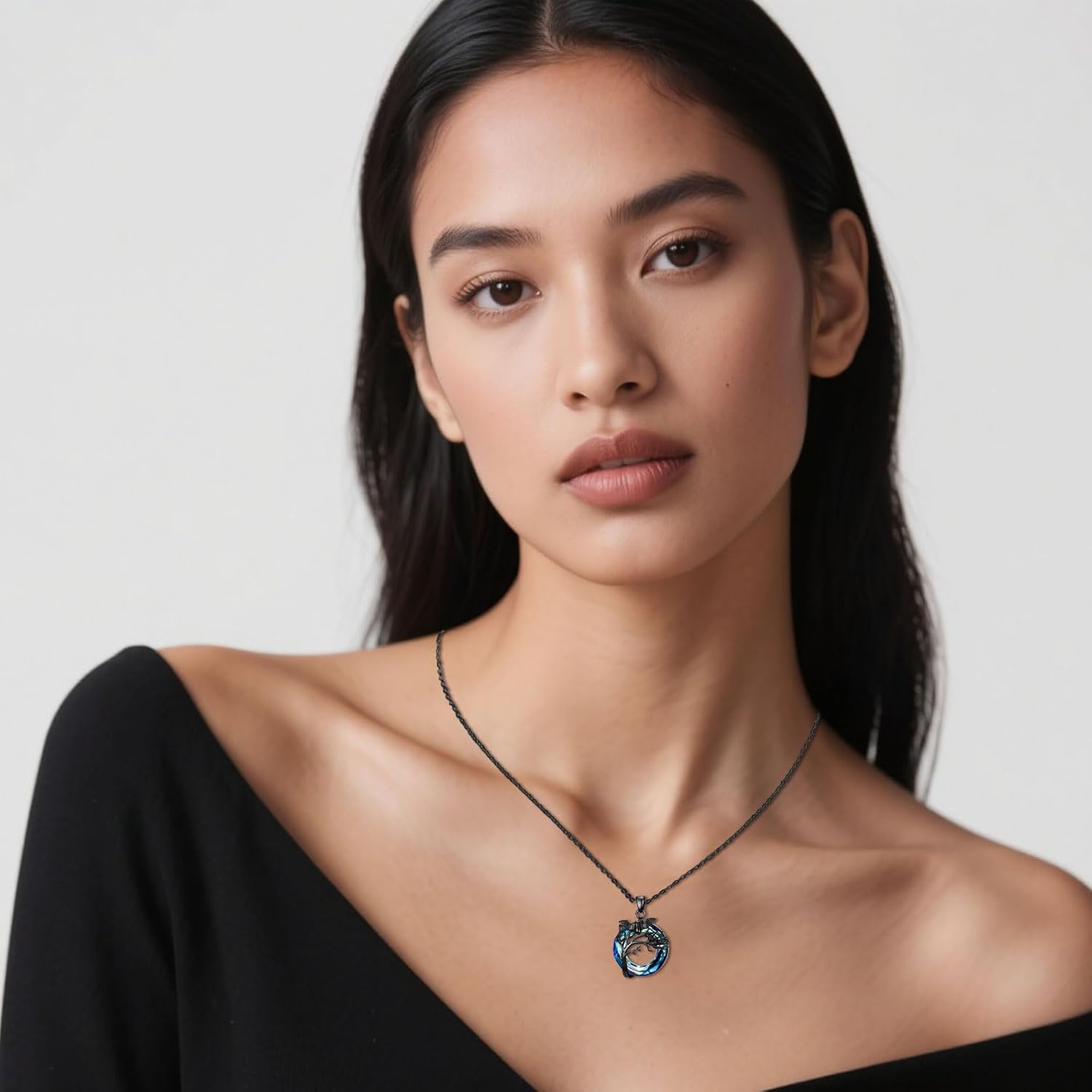 Sterling Silver Halloween Necklace Gothic Jewelry Gifts for Women Men