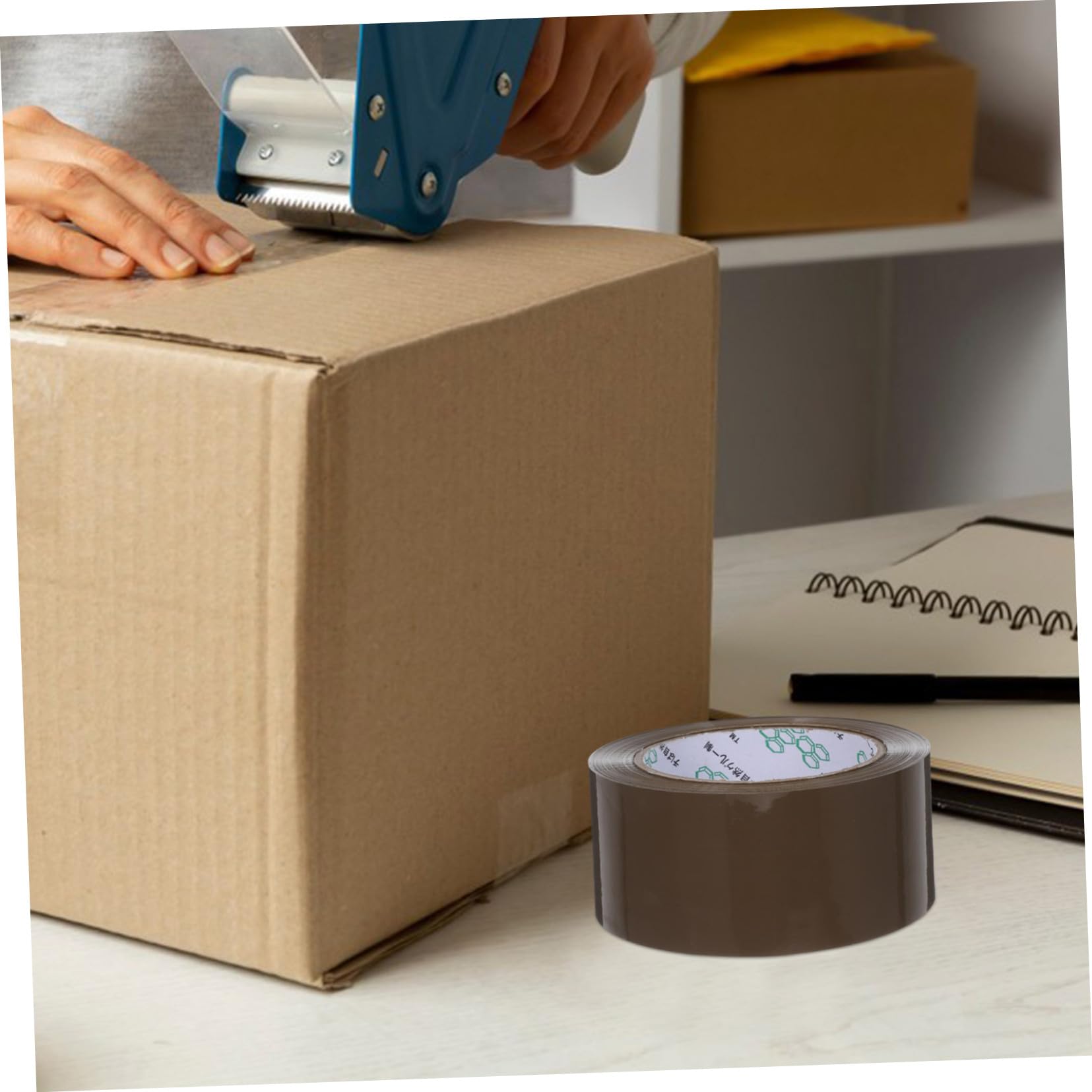 5 Rollen Verpackungsband 2 Zoll X 394 Yards, Braun | Bopp Ausführung, Schwere Ausführung für Büro und Umzug, Kartonverschluss für Versand