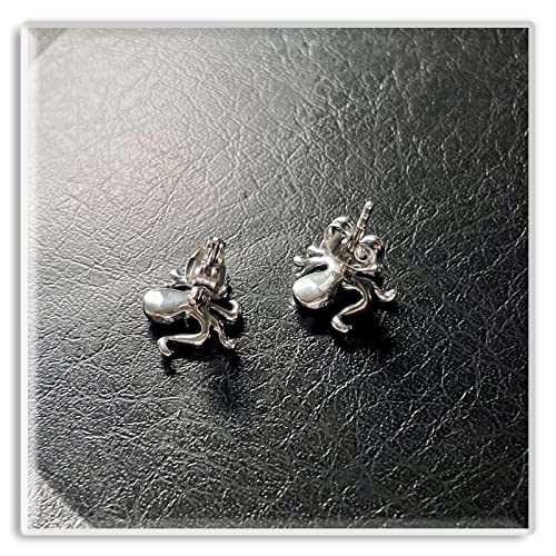 Xusamss Punk Body Piercing Earrings Stainless Steel Animal Octopus Stud Earrings4