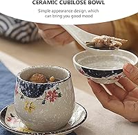 Vista 5 de DOITOOL 1 juego de olla de cerámica para estofado de huevo, tazas de crema de huevo, tazón de cerámica para ramen, cebolla de cerámica, jarabe