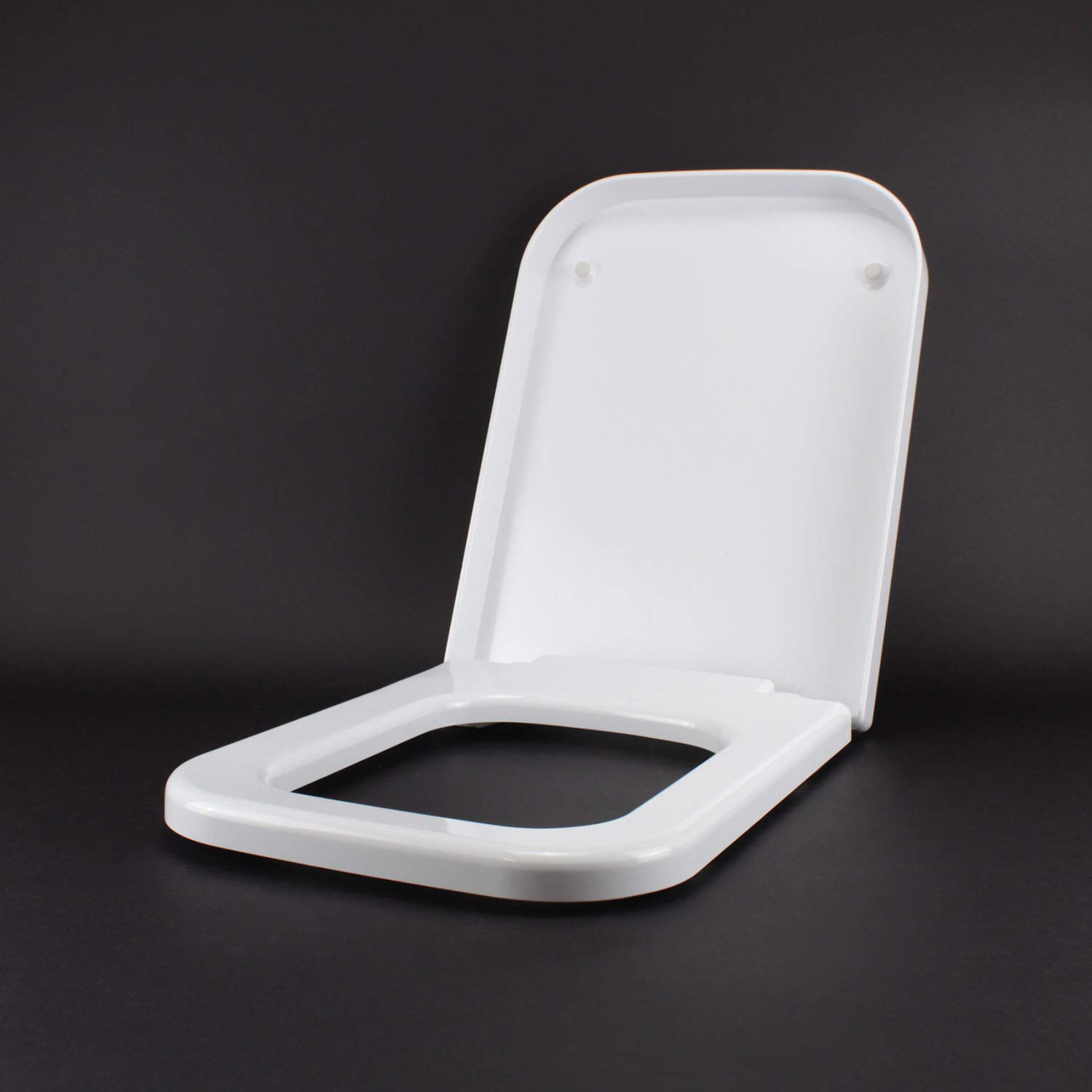 Copriwater per G.S.I. TRACCIA come ORIGINALE TERMOINDURENTE BIANCO cerniera inox normale o rallentata soft close