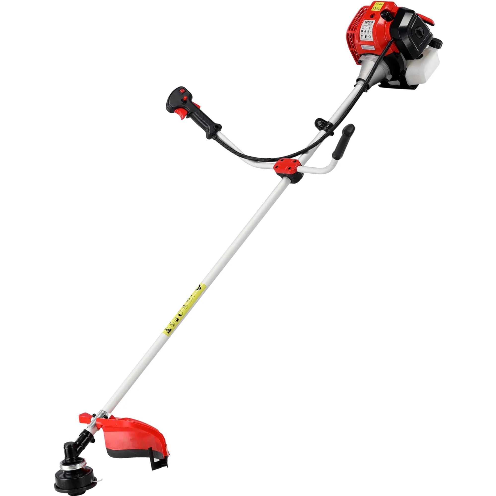 Desbrozadora de gasolina con amplio equipamiento, motor de 2 tiempos de 52 cm³, 1,45 kW de potencia, herramienta de corte resistente para jardín y cuidado de zonas verdes