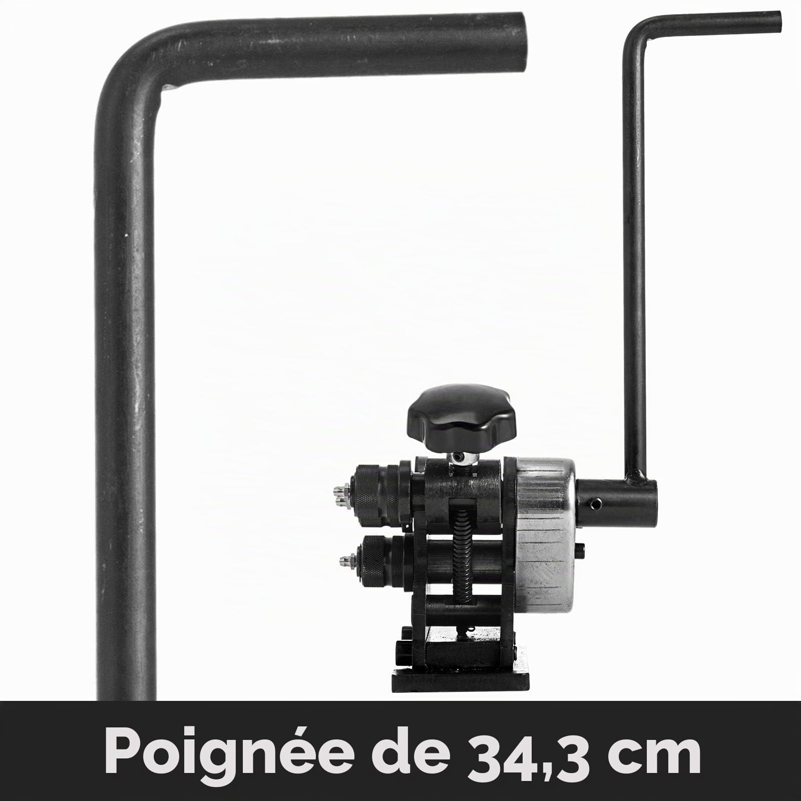 VEVOR Cintreuse De Tuyaux 13-1/2 '' Cintreuse Manuelle Avec anneaux circulaires plus grands Peut Faire Une Variété De Coudes Sur Des Supports Carrés/Ronds Pleins