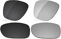 Vista 1 de Reemplazo de lente polarizada para gafas de sol Oakley Crossrange XL OO9360 - Más opciones Negro oscuro+plata gris