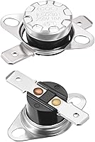 Vista 18 de uxcell KSD301 Termostato 104.0 °F/104°F 10A Normalmente Abierto N.O Ajuste Snap Disc Interruptor de Temperatura 2pcs, Material de Baquelita