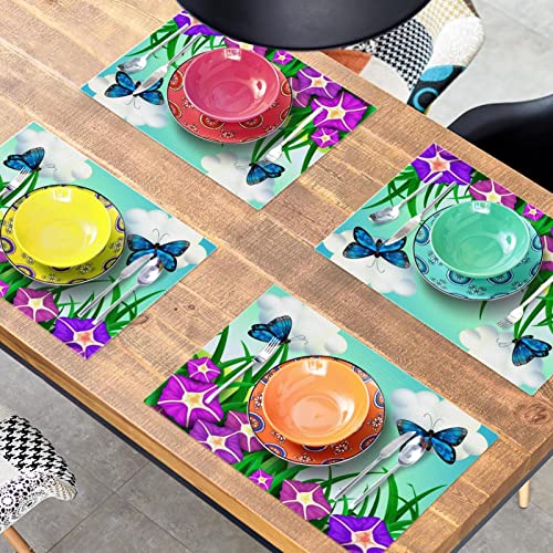 Sets de table isolants violets pour protéger les tables des brûlures de plats - 8