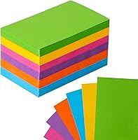 Vista 1 de 300 tarjetas de índice de 3 × 5 tarjetas de notas de colores para estudiar tarjetas flash en blanco, tarjeta de papel grueso colorido para tomar
