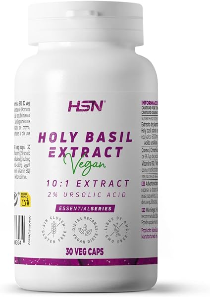 HSN Extracto de Albahaca Sagrada 6000mg 30 Cápsulas