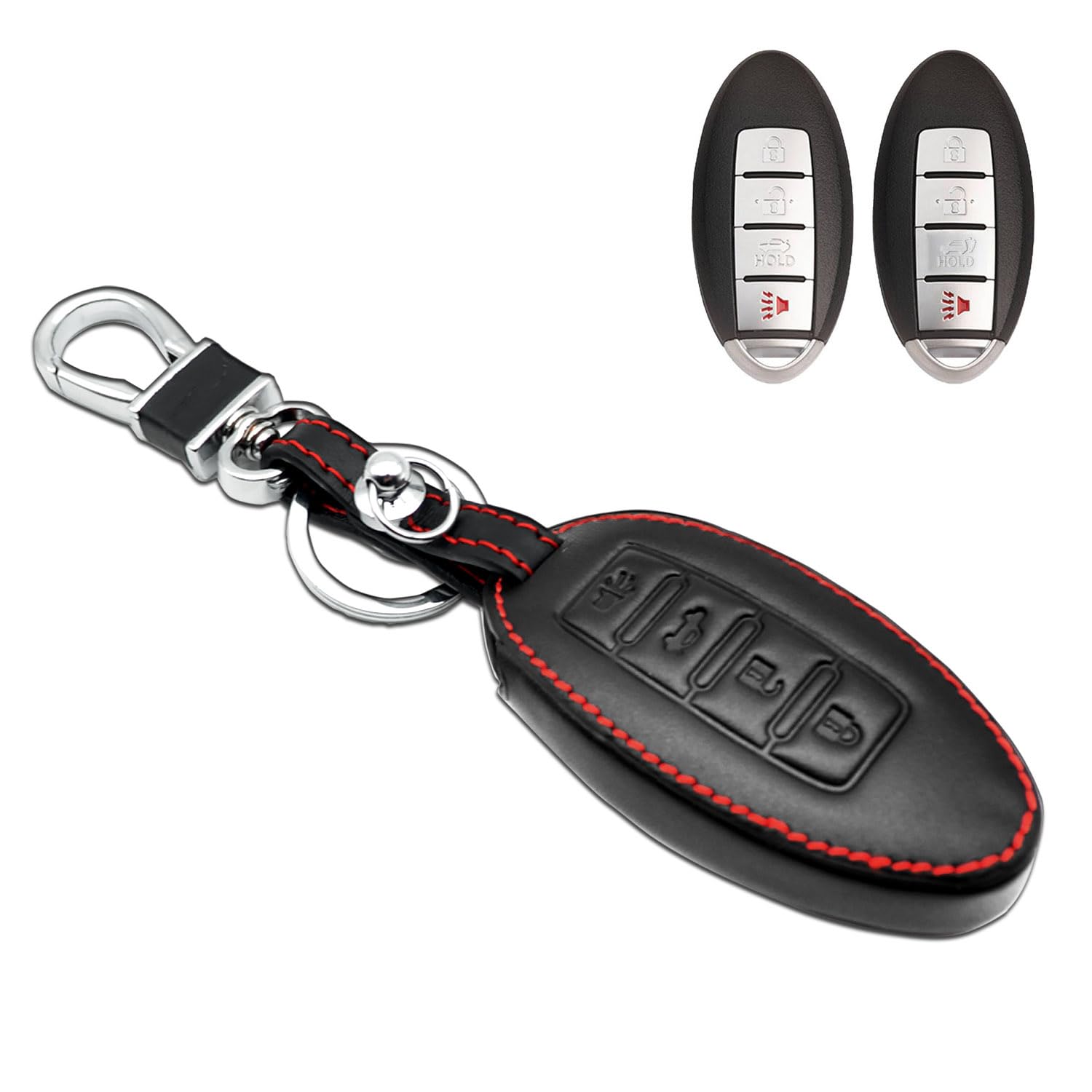 Coque en cuir Nissan protège télécommande Altima Maxima contre usure - 7