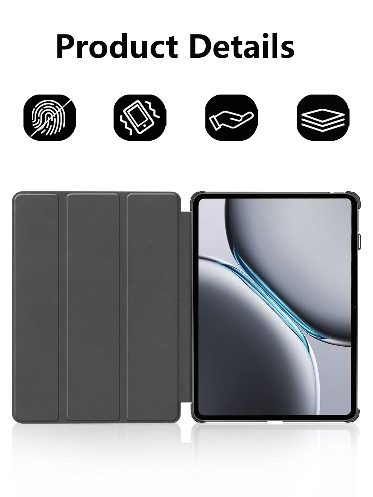 Custodia Pieghevole Per DOOGEE U11 11 Pollici – PU+PC, Antiurto, Magnetica, Con Supporto E Design Gatto Pigro