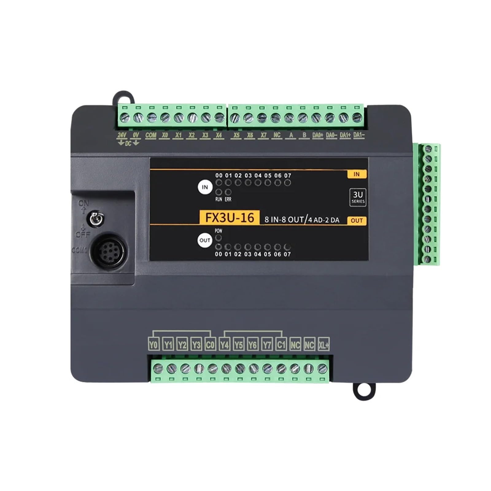 speicherprogrammierbarer Logik Controller PLC FX3U-16MR 4AI 2AO funktioniert mit speicherprogrammierbaren Software-SPS-Controllern der GX-Serie