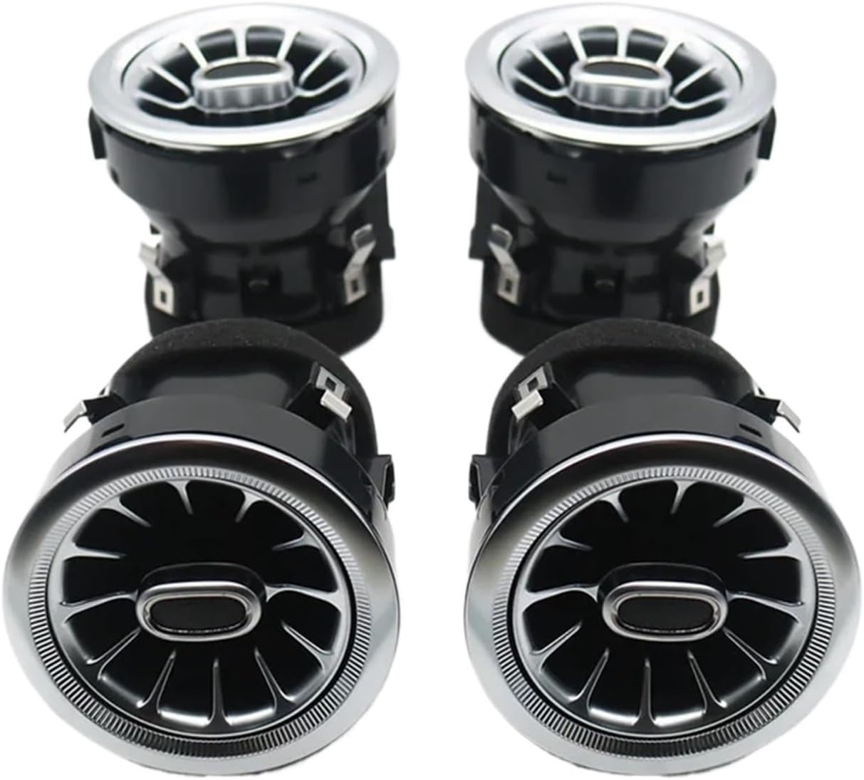 3/64 Color Led Vents Compatible for Mercedes Ambient Light V260 Retrofit V Class W447 Car Turbo Nozzle Decorative Light Illuminated Air Vents((64) Color)