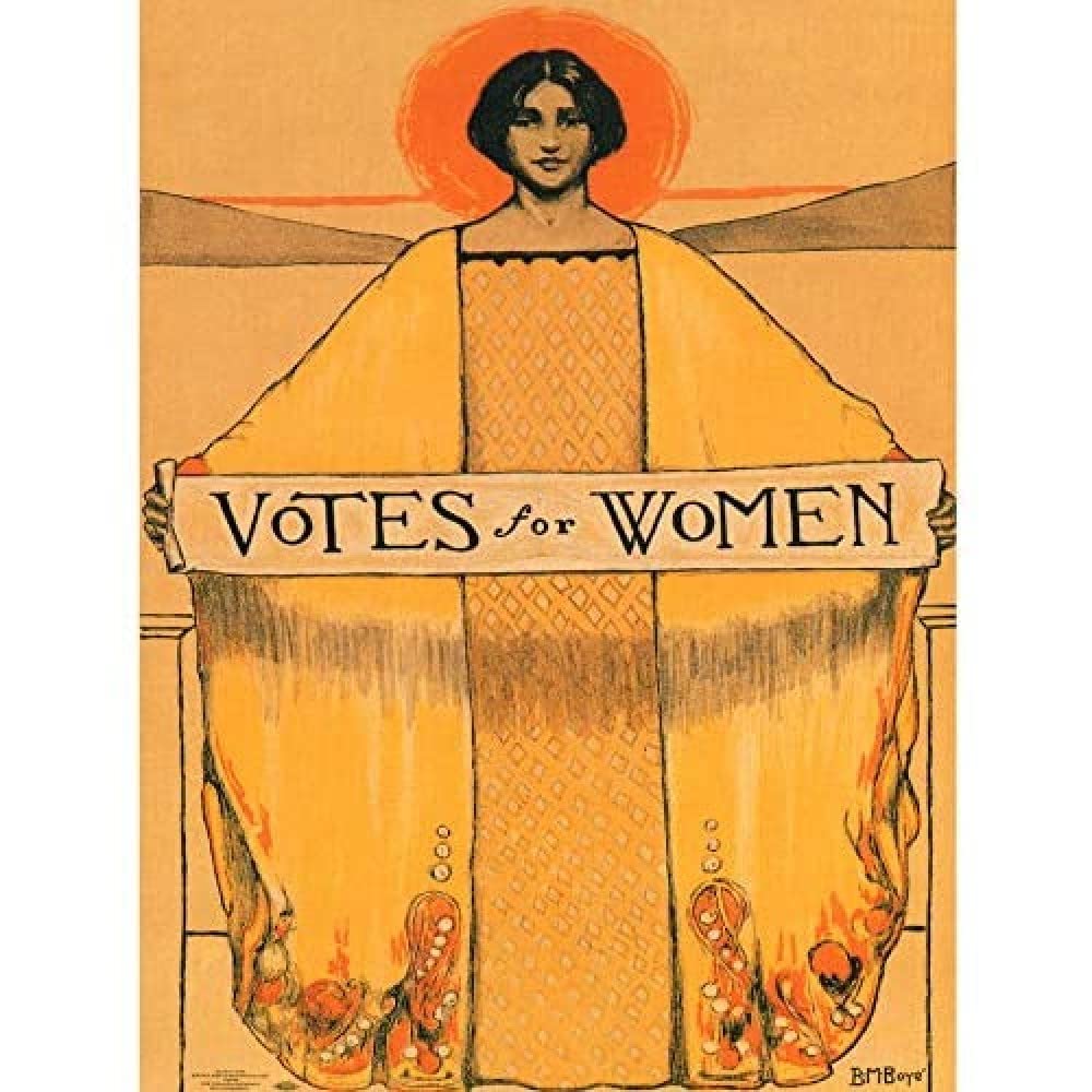 Wee Blue Coo Votes For Women Suffrage Unframed Art Print Poster Wall Decor 12X16 Inch