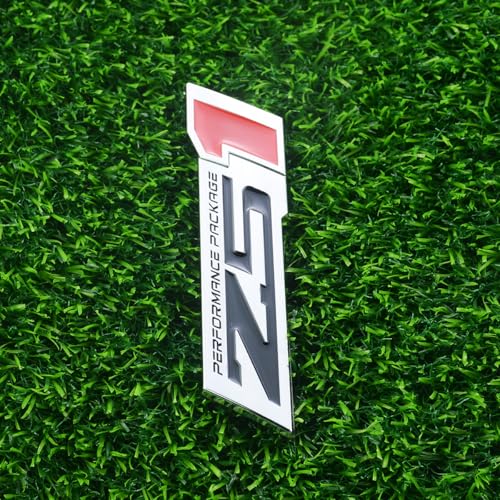 Image of 2Pcs Z51 Performance Emblems Engine Hood 3D Package Badge Decal Replacement Z51 (Chrome Red)
