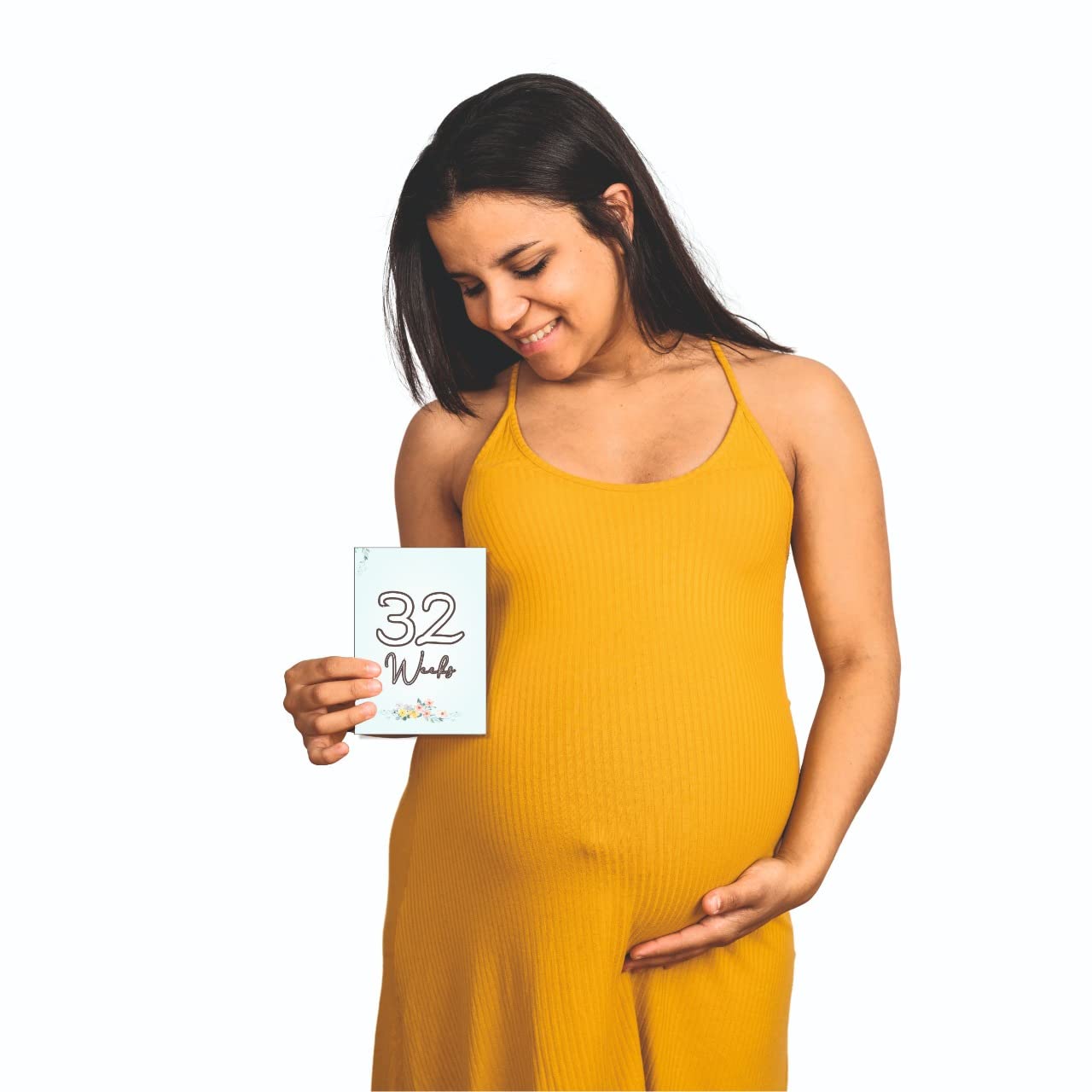 VantageKart Pregnancy Milestone Cards Set of 16 (32 Designs) | Baby Bump & Maternity Photoshoot Props | A5 Size Pregnancy Announcement & Memory Cards for Mom-to-Be 2