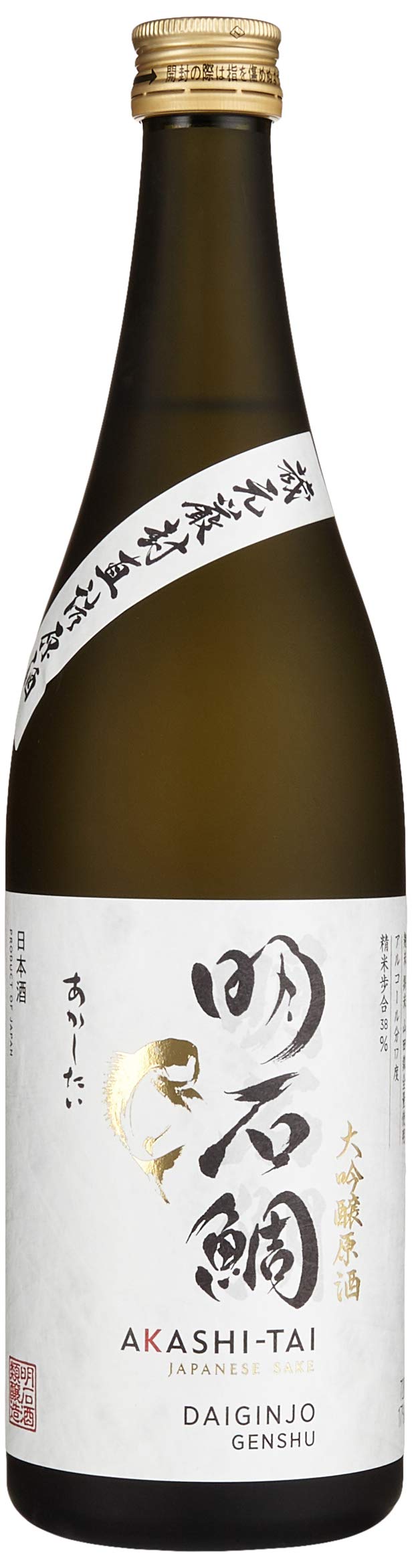 Akashi-Tai Akashi Sake Brewery Daiginjo Genshu 17Prozentvol (1 X 0.72 L)