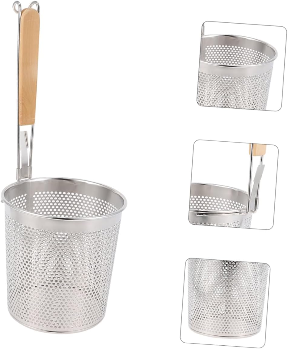 Unomor Multi-use Noodle Scoop Strainer 2-piece Stainless Steel Cooking Utensil for Pasta Rice